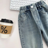 Boys Casual Jeans Children Denim Jeans Kids Trousers Toddler Girl Fall Clothes 2 3 4 5 Years Baby Harem Pants BaBy Jeans