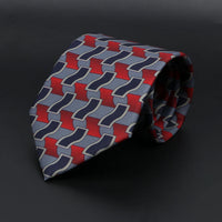 Vintage Men's Tie Geometry Paisley Khaki Blue Necktie Soft Chic Bohemian Print 9cm Ties For Men Wedding Business Daily Accessory