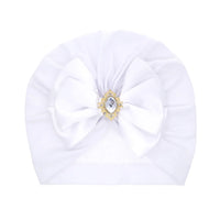 1 Pieces Children Print Baby Hat Kids Cap Newborn Girls Bowknot Diamond Photography Props Spring Autumn Beanie Infant Props