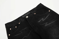 Spring Summer New Fashion Casual Hip Hop Softened Denim Straight Leg Pants High Street Men Women Loose Comfortable Jeans