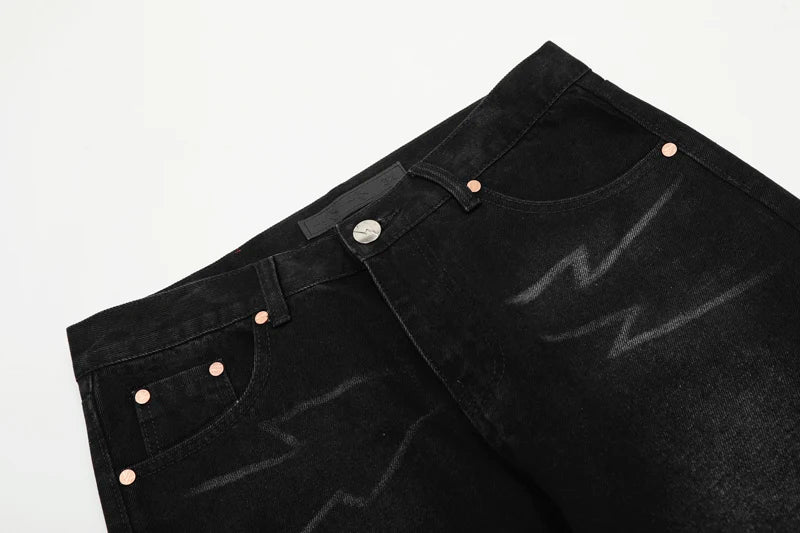 Spring Summer New Fashion Casual Hip Hop Softened Denim Straight Leg Pants High Street Men Women Loose Comfortable Jeans