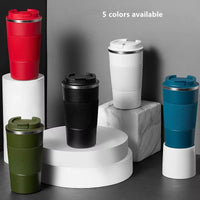 Stainless Steel Coffee Cup Double Layer Vacuum Insulation Cup Outdoor Portable Car Water Cups Fashion Mug Water Bottle