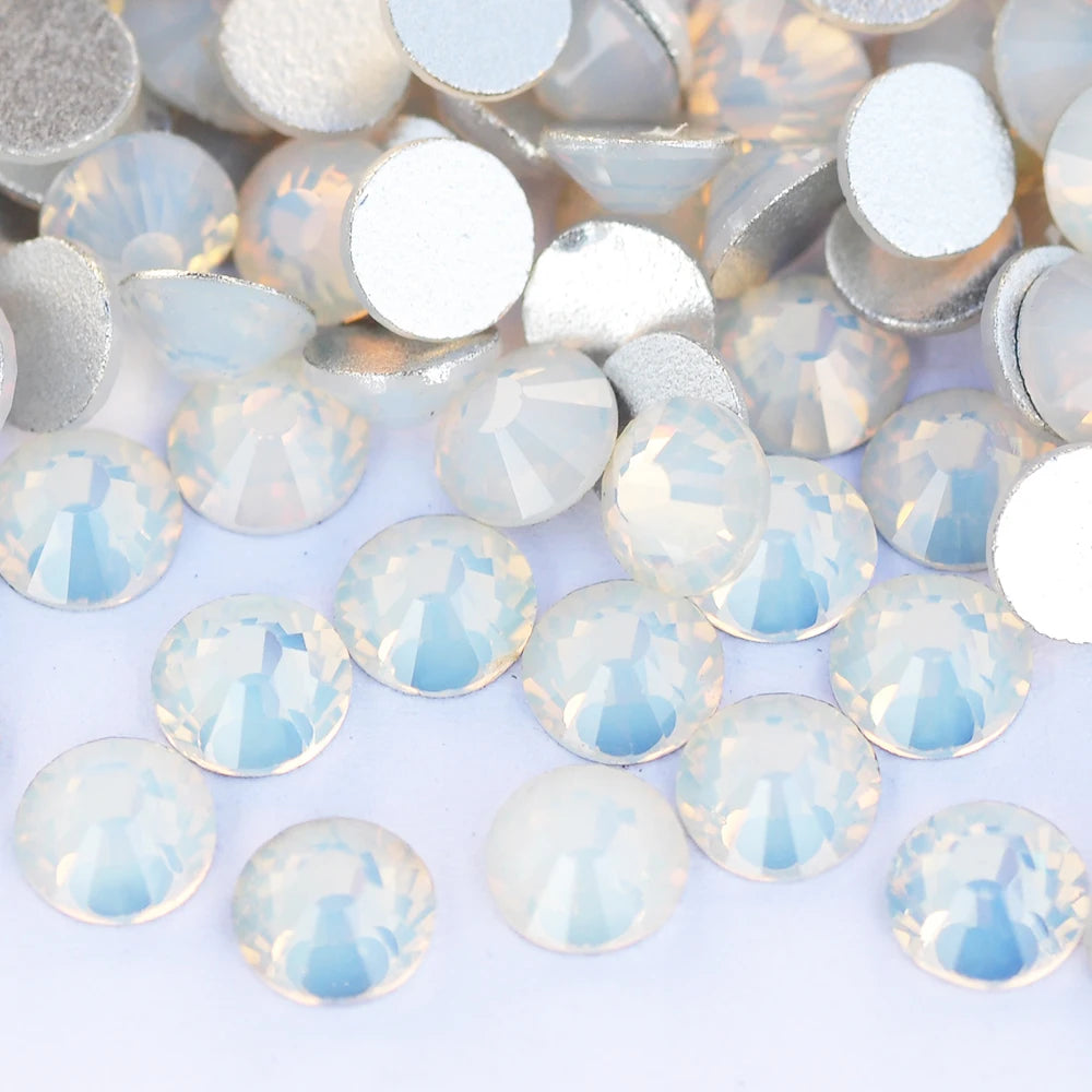 YANRUO 2058 Top Non Hotfix Flat Back Rhinestones Glass DIY Cold Fixation Nail Art Decorations Stones And Crystals Strass Crafts