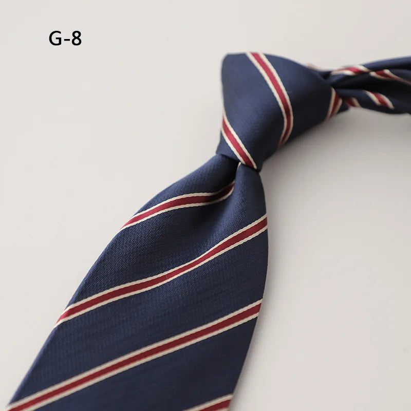 8CM Formal Striped Neckties For Men Suit Professional Gentleman Polyester Paisley Neck Tie Male Groomsman Wedding Party Cravat