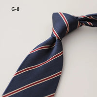 8CM Formal Striped Neckties For Men Suit Professional Gentleman Polyester Paisley Neck Tie Male Groomsman Wedding Party Cravat