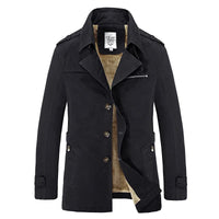 Winter Fashion Windbreaker Coat for Men Outdoor Casual Vintage Streetwear High Quality Thickened Warm Men Cotton Jacket Hot Sale