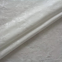 Spring Summer Thread Pattern Jacquard Fashion Dress Fabrics for Sewing Cloth White Pink Satin Flower Furniture Upholstery Fabric