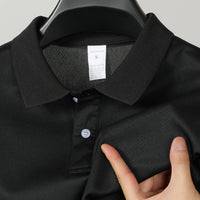 Men's Short Sleeve Polo Shirt Summe Button Classic Fit Casual T-Shirts Oversize Pullover Shirts Man Solid Color Lightweight Tops