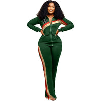 Tracksuit Women Pants Set Two Piece Set Autumn Winter Zipper Jacket Tops Suits Jogging Vintage Patchwork Outfits Y2k Streetwear