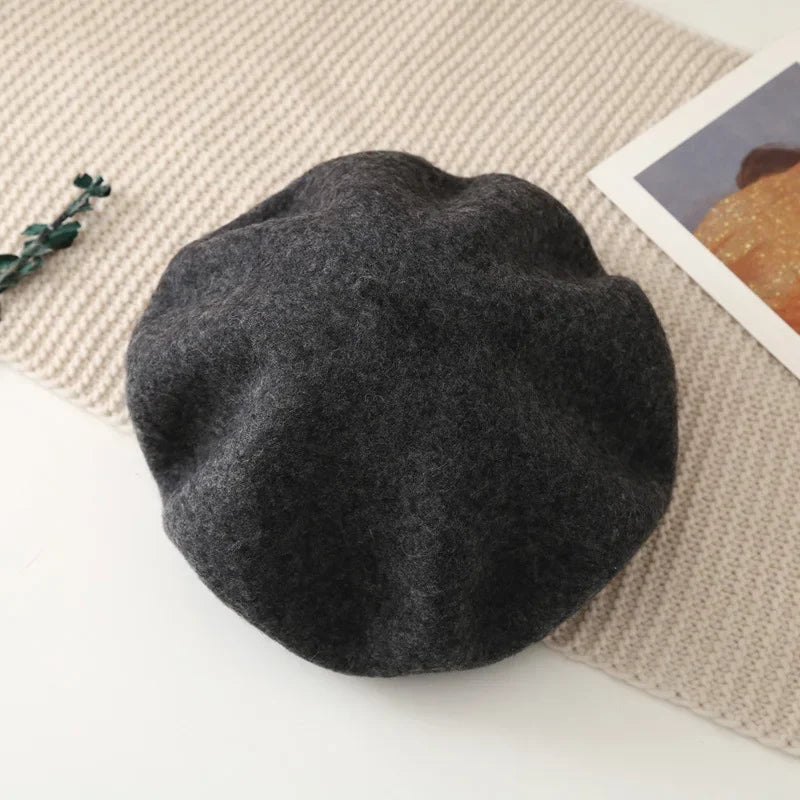 Winter Hats for Women Berets Painter Cap Autumn Winter Hat Female Flat French Artist Beret Girls Vintage Warm Casual New