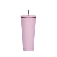 Stainless Steel Insulated Vacuum Drinking Cup with Tumbler Lid and Straw, 500/750ml Beer Mug, Tea Mug, Travel Cup