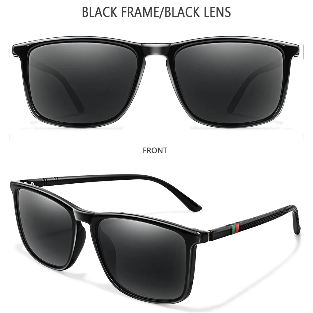 Luxury Square Vintage Polarized Windproof Cycling Sunglasses UV400 Male Eyewear Men Women Fashion Travel Driving Fishing Glasses