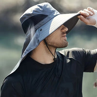 Wide Brim Sun Hat Unisex UPF 50+ UV Protection Outdoor Fishing Cap Breathable Summer Beach Hat For Men Women Hiking Camping New