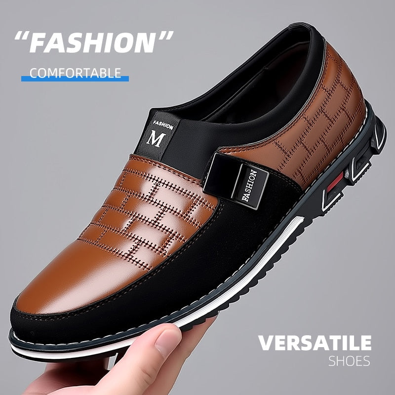 Men Business Shoes Slip on Party Men Shoes Comfortable PU Leather Shoes for Man Wedding Dress Shoes for Male Zapatos Hombre
