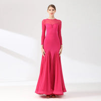 Ballroom Dance Performance Dresses Women Simple Style Waltz Dancing Wear Adult Elegant Ballroom Competition Social Dancing Dress