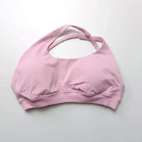NCLAGEN Asymmetric Sports Bra High Support Backless Gym Top Women Halter Fitness Running Workout Clothes Sexy Seamless Underwear
