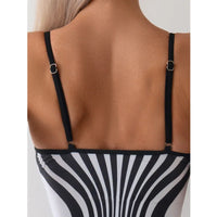 Summer Striped Sexy One-Piece Swimsuits Closed Women Swimwear Push Up Swimming Wear Body Bathing Suit Beachwear Pool Bather 2026