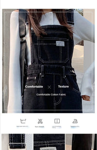 Jeans Bib Pants Women's Crotch Convenient Pants Double-headed Invisible Zipper Large Version Loose Slim Sex Pants Wide Leg Pants