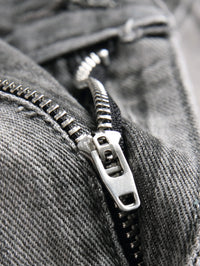 Men's Jeans Slim Fit Comfort Straight Leg Casual Mid Waist Denim Pants Grey Trousers Men Clothing