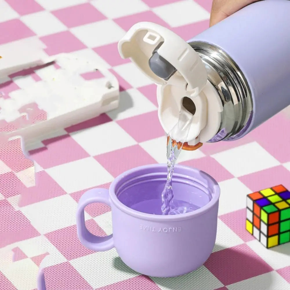 Portable Stainless Steel Insulation Cup 500ml Large Capacity Water Bottle Fashion Coffee Mug Hot Cold Drinks