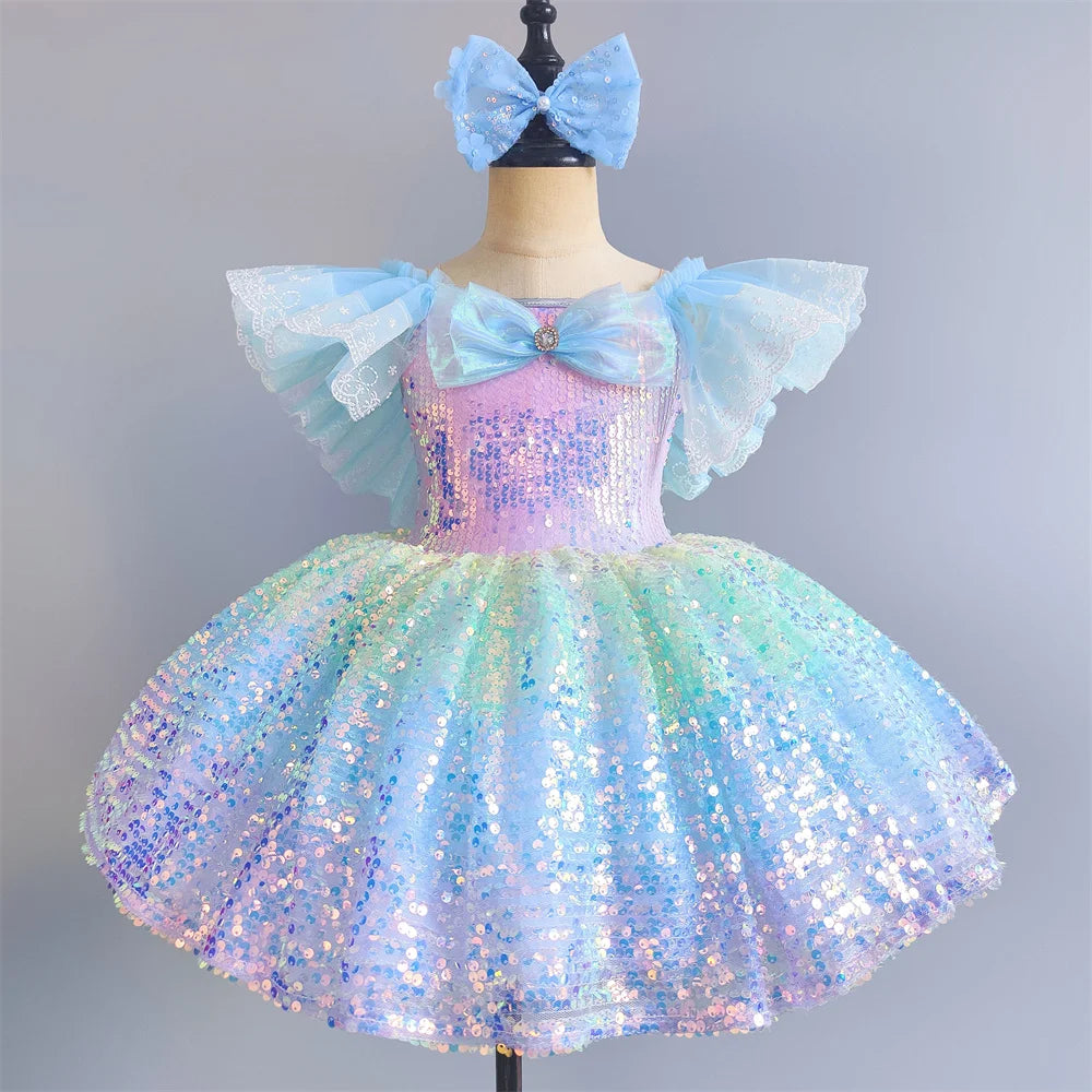 Summer Children Ballet Dress Baby Ballerine Dance Costumes Kids Dresses Tutu Girl Ballet Leotards Vestidos Party Girls Clothing