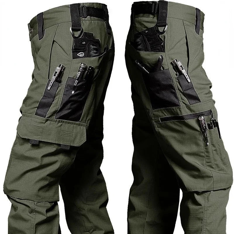 Men's Cargo Pants Multi Pockets Work Trousers Casual Tactical Pants Male Outwear Straight Autumn Winter Wear-resisting Trousers