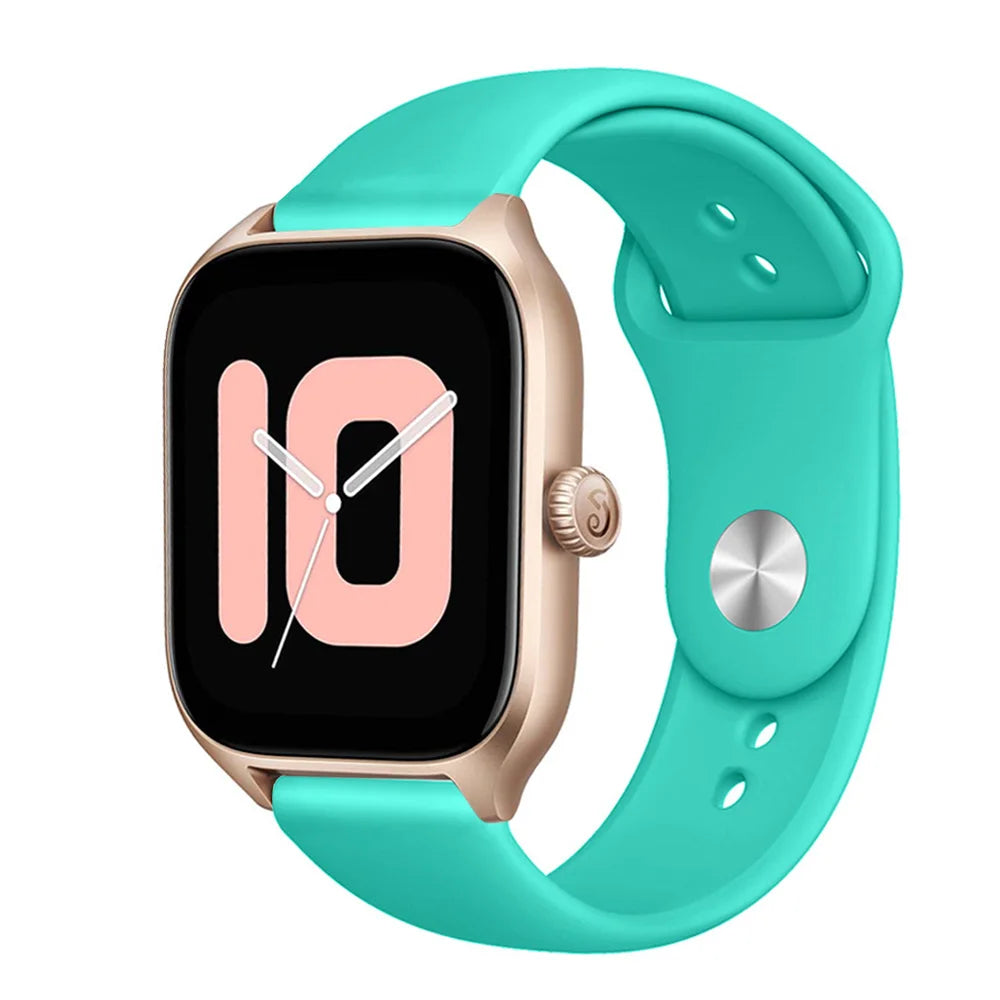 20mm/22mm Silicone band For Amazfit GTS 3/2/2e/GTS2 Mini/GTR 42mm/47mm/GTR 3/3 Pro/2/2e Sport Watch Bracelet Amazfit bip 6 strap