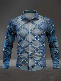 New Hawaiian Pineapple Sunglasses 3D Printed Men's Long Sleeve Shirt with Collar and Vacation Style Shirt Clothing