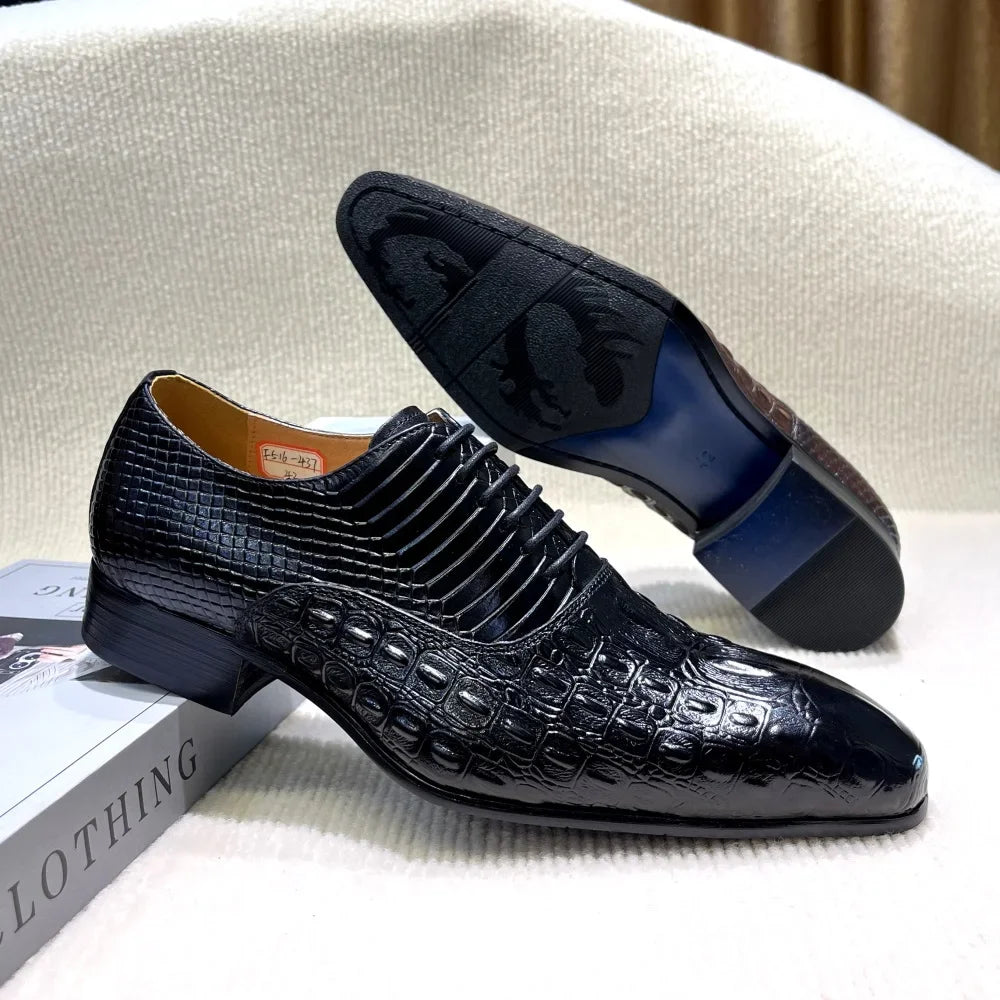 Men's Brown Genuine Leather Dress Shoes Designer Luxury Italian Brand Double Buckle Monk Strap Formal Office Wedding Footwear