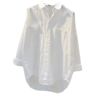 2026 Button Simple Woman Clothes Long Sleeve White Women Shirt New Autumn Casual Loose Office Blouse Lady Tops