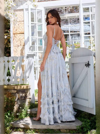 Sexy Summer Beach Dress 2025 Women Spaghetti Strap Vacation Holiday Long Dresses Elegant Ruffles Printed Vestidos Para Mujer