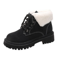 Winter padded warm cotton shoes, versatile and fashionable high-top women's shoes