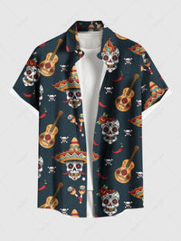 Summer Plus Size Men's Shirt 3D Print Hawaiian Shirts Button Up Beach Vacation Shirts Short Sleeve Shirts Casual Shirts For Men