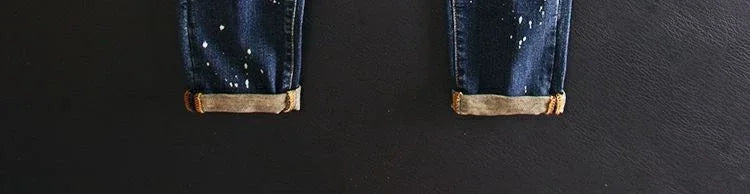 Jeans for Men Straight Cropped Trousers Graphic Motorcycle with Print Pockets Male Cowboy Pants Denim Y 2k Vintage Cotton Luxury