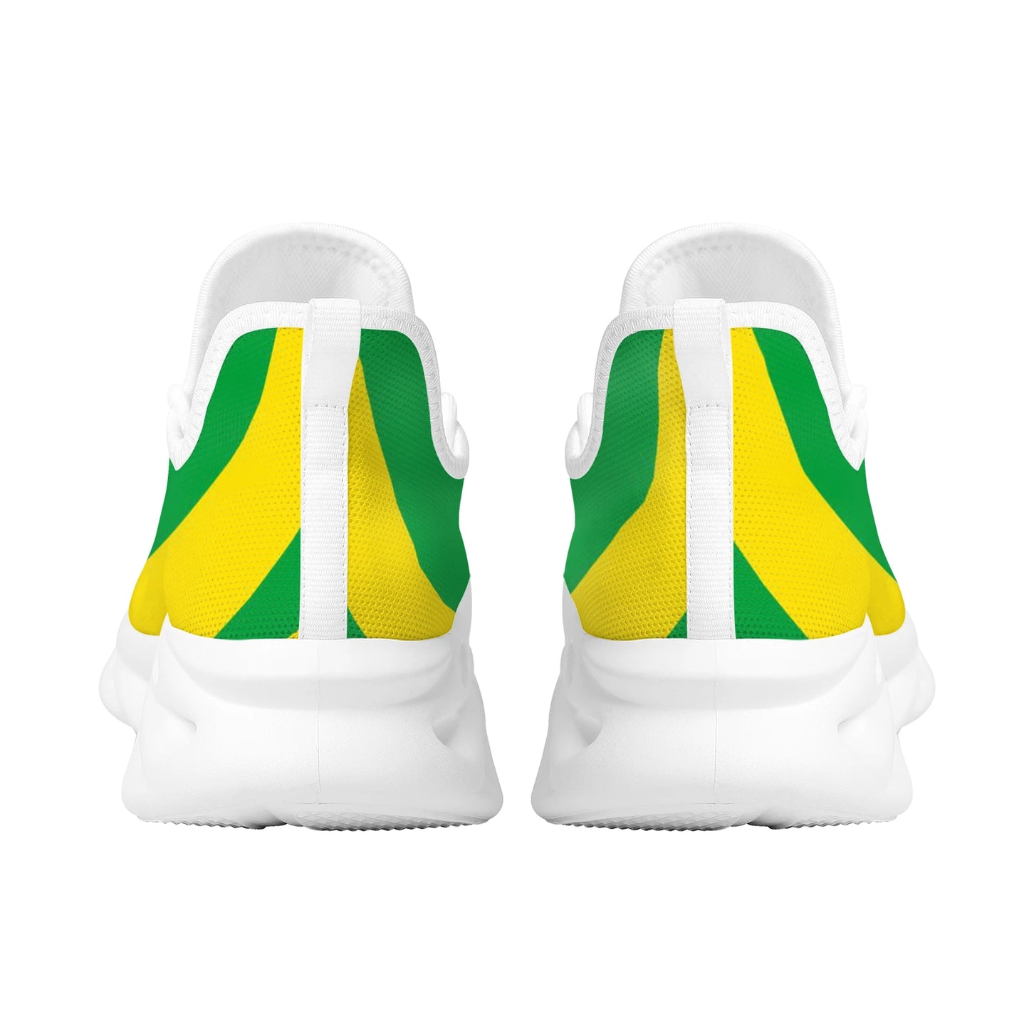 Ladies Platform Shoes Brazil Flag Print Lace Up Sneakers High Quality Wearable Non-Slip Outdoor Walking Shoes Zapatos Mujer