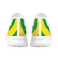 Ladies Platform Shoes Brazil Flag Print Lace Up Sneakers High Quality Wearable Non-Slip Outdoor Walking Shoes Zapatos Mujer