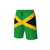 Summer Men's Jamaica Flag Beach Pants Shorts Surfing M-2XL Polyester Swimwear Running