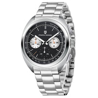 PAGANI DESIGN 2024 Retro Luxury Men's Watches Sports Chronograph VK63 Quartz Watch For Men AR Sapphire Waterproof Leather Clock