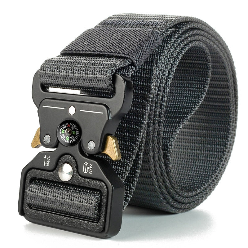 Genuine tactical belt quick release outdoor military belt soft real nylon sports accessories men and women black belt