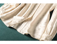 New Spring Women blouses Fashion jacquard Ladies Shirts Elegant Style Tops blusa mujer