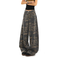 Jeans for Womens High Waist Vintage Straight Baggy Y2K Denim Pants Hip Hop American Fashion Wide Leg Denim Trouser