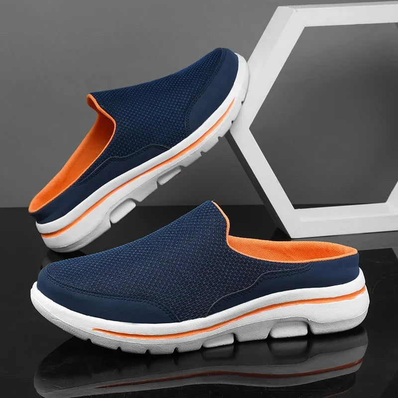 Ngouxm Men Slippers Summer Breathable Home Indoor Slippers Men Thick Bottom Slides Fashion Couple Walking Shoes Chanclas Hombre