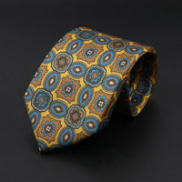 New High Quality Soft Silk Ties 51Colors Fashion 7.5cm Geometric Pattern Necktie For Men Wedding Business Meeting Suit Gravata