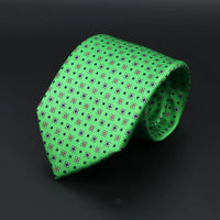 Fashion Men's 7.5cm Silk Tie Super Soft Bohemian Style Dot Chic Novelty Red Blue Necktie Suit Shirt Luxury Banquet Accessories