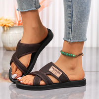 Women Slippers Fashion Hollow Slippers Lightweight Breathable Shoes Women Comfortable Beach Vacation Style Sandals Slides Women