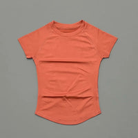 Sport Short Sleeve Top Women Seamless Yoga Leotard Clothing Running Sports T Shirt Gym Yoga Slim Fitness Active Top Tee