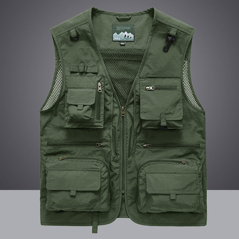 Summer Men Unloading Tactical Vest Coat Casual Men's