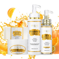 AILKE Vitamin C Skin Care Kit, With Lightening Body Lotion, Even Skin Tone Cream, Whitening Serum, Brightening Soap