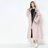 Fashionable Extended Full Body Care Adult Couple Raincoat Outdoor Walking Trench Coat Style Raincoat