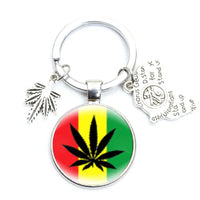 New Jamaica Singer Bob Marley Hip Hop Keychain Reggae Music Song One Love Harajuku Glass Dome Key Ring Jewelry Fans Souvenirs